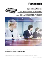 Preview for 1 page of Panasonic KX-VC300 Operating Manual