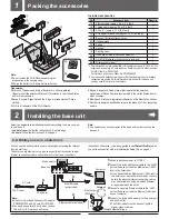 Предварительный просмотр 2 страницы Panasonic KX WP1050 Quick Start Manual