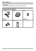 Preview for 4 page of Panasonic KX-WT115BX Operating Instructions Manual