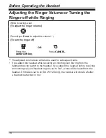 Предварительный просмотр 16 страницы Panasonic KX-WT125 Operating Instructions Manual