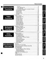 Preview for 5 page of Panasonic KXCM7800 - VIDEO TELECONFERENCI Operating Instructions Manual