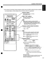 Preview for 17 page of Panasonic KXCM7800 - VIDEO TELECONFERENCI Operating Instructions Manual