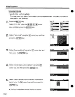 Preview for 112 page of Panasonic KXCM7800 - VIDEO TELECONFERENCI Operating Instructions Manual