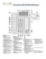 Panasonic KXDT346 - DIGITAL PROPRIETARY TELEPHONE Quick Reference preview