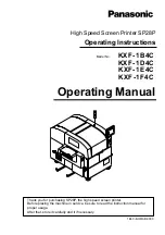 Preview for 1 page of Panasonic KXF-1B4C Operating Instructions Manual