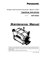 Preview for 1 page of Panasonic KXF-E64C Maintenance Manual