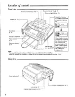 Preview for 8 page of Panasonic KXF1000 - FAX Operating Instructions Manual