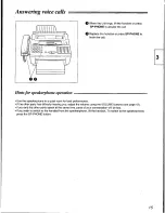 Preview for 15 page of Panasonic KXF1000 - FAX Operating Instructions Manual