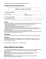 Preview for 2 page of Panasonic KXF1050 - FAX Operating Instructions Manual