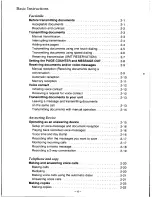 Предварительный просмотр 5 страницы Panasonic KXF110 - CONSUMER FACSIMILE Operating Instructions Manual