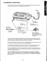 Предварительный просмотр 11 страницы Panasonic KXF110 - CONSUMER FACSIMILE Operating Instructions Manual