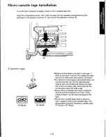 Предварительный просмотр 17 страницы Panasonic KXF110 - CONSUMER FACSIMILE Operating Instructions Manual