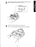 Предварительный просмотр 19 страницы Panasonic KXF110 - CONSUMER FACSIMILE Operating Instructions Manual