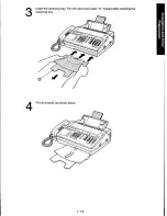 Предварительный просмотр 21 страницы Panasonic KXF110 - CONSUMER FACSIMILE Operating Instructions Manual