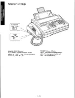 Предварительный просмотр 22 страницы Panasonic KXF110 - CONSUMER FACSIMILE Operating Instructions Manual