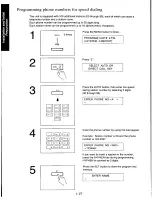 Предварительный просмотр 36 страницы Panasonic KXF110 - CONSUMER FACSIMILE Operating Instructions Manual