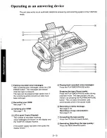 Предварительный просмотр 56 страницы Panasonic KXF110 - CONSUMER FACSIMILE Operating Instructions Manual