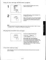 Предварительный просмотр 57 страницы Panasonic KXF110 - CONSUMER FACSIMILE Operating Instructions Manual