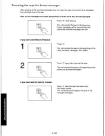 Предварительный просмотр 110 страницы Panasonic KXF110 - CONSUMER FACSIMILE Operating Instructions Manual