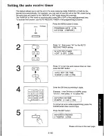 Предварительный просмотр 115 страницы Panasonic KXF110 - CONSUMER FACSIMILE Operating Instructions Manual