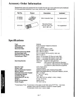 Предварительный просмотр 144 страницы Panasonic KXF110 - CONSUMER FACSIMILE Operating Instructions Manual