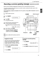 Предварительный просмотр 15 страницы Panasonic KXF1100 - FAX Operating Instructions Manual