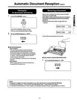 Предварительный просмотр 15 страницы Panasonic KXF120 - CONSUMER FACSIMILE Operating Instructions Manual