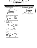 Предварительный просмотр 17 страницы Panasonic KXF120 - CONSUMER FACSIMILE Operating Instructions Manual