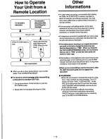 Предварительный просмотр 19 страницы Panasonic KXF120 - CONSUMER FACSIMILE Operating Instructions Manual