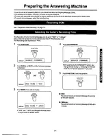 Предварительный просмотр 29 страницы Panasonic KXF120 - CONSUMER FACSIMILE Operating Instructions Manual