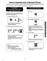 Предварительный просмотр 35 страницы Panasonic KXF120 - CONSUMER FACSIMILE Operating Instructions Manual