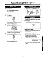 Предварительный просмотр 41 страницы Panasonic KXF120 - CONSUMER FACSIMILE Operating Instructions Manual