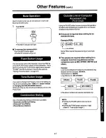 Предварительный просмотр 47 страницы Panasonic KXF120 - CONSUMER FACSIMILE Operating Instructions Manual