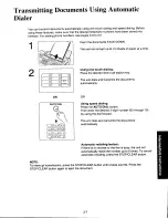 Предварительный просмотр 65 страницы Panasonic KXF130 - CONSUMER FACSIMILE Operating Instructions Manual