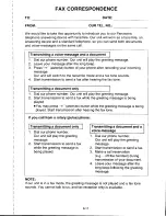 Предварительный просмотр 125 страницы Panasonic KXF130 - CONSUMER FACSIMILE Operating Instructions Manual