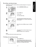 Предварительный просмотр 25 страницы Panasonic KXF140 - ANSWERING SYSTEM Operating Instructions Manual