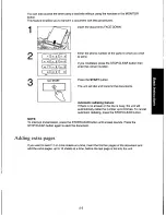 Предварительный просмотр 47 страницы Panasonic KXF140 - ANSWERING SYSTEM Operating Instructions Manual