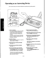 Предварительный просмотр 52 страницы Panasonic KXF140 - ANSWERING SYSTEM Operating Instructions Manual