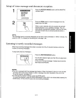 Предварительный просмотр 53 страницы Panasonic KXF140 - ANSWERING SYSTEM Operating Instructions Manual