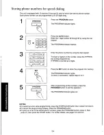 Предварительный просмотр 62 страницы Panasonic KXF140 - ANSWERING SYSTEM Operating Instructions Manual