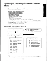 Предварительный просмотр 79 страницы Panasonic KXF140 - ANSWERING SYSTEM Operating Instructions Manual