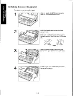 Предварительный просмотр 20 страницы Panasonic KXF160 - CONSUMER FACSIMILE Operating Instructions Manual