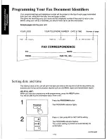 Предварительный просмотр 26 страницы Panasonic KXF160 - CONSUMER FACSIMILE Operating Instructions Manual