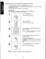 Предварительный просмотр 30 страницы Panasonic KXF160 - CONSUMER FACSIMILE Operating Instructions Manual