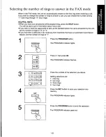 Предварительный просмотр 39 страницы Panasonic KXF160 - CONSUMER FACSIMILE Operating Instructions Manual