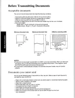 Предварительный просмотр 44 страницы Panasonic KXF160 - CONSUMER FACSIMILE Operating Instructions Manual