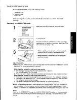 Предварительный просмотр 49 страницы Panasonic KXF160 - CONSUMER FACSIMILE Operating Instructions Manual