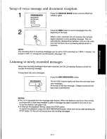 Предварительный просмотр 53 страницы Panasonic KXF160 - CONSUMER FACSIMILE Operating Instructions Manual