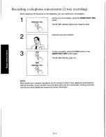 Предварительный просмотр 56 страницы Panasonic KXF160 - CONSUMER FACSIMILE Operating Instructions Manual