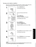 Предварительный просмотр 63 страницы Panasonic KXF160 - CONSUMER FACSIMILE Operating Instructions Manual